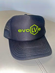 Trucker Otto Flat Bill evoLVe Hat | Lime Green