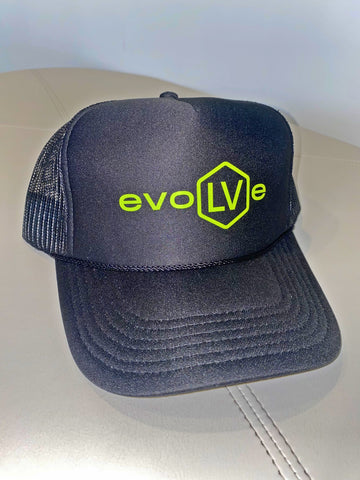 Trucker Otto Flat Bill evoLVe Hat | Lime Green